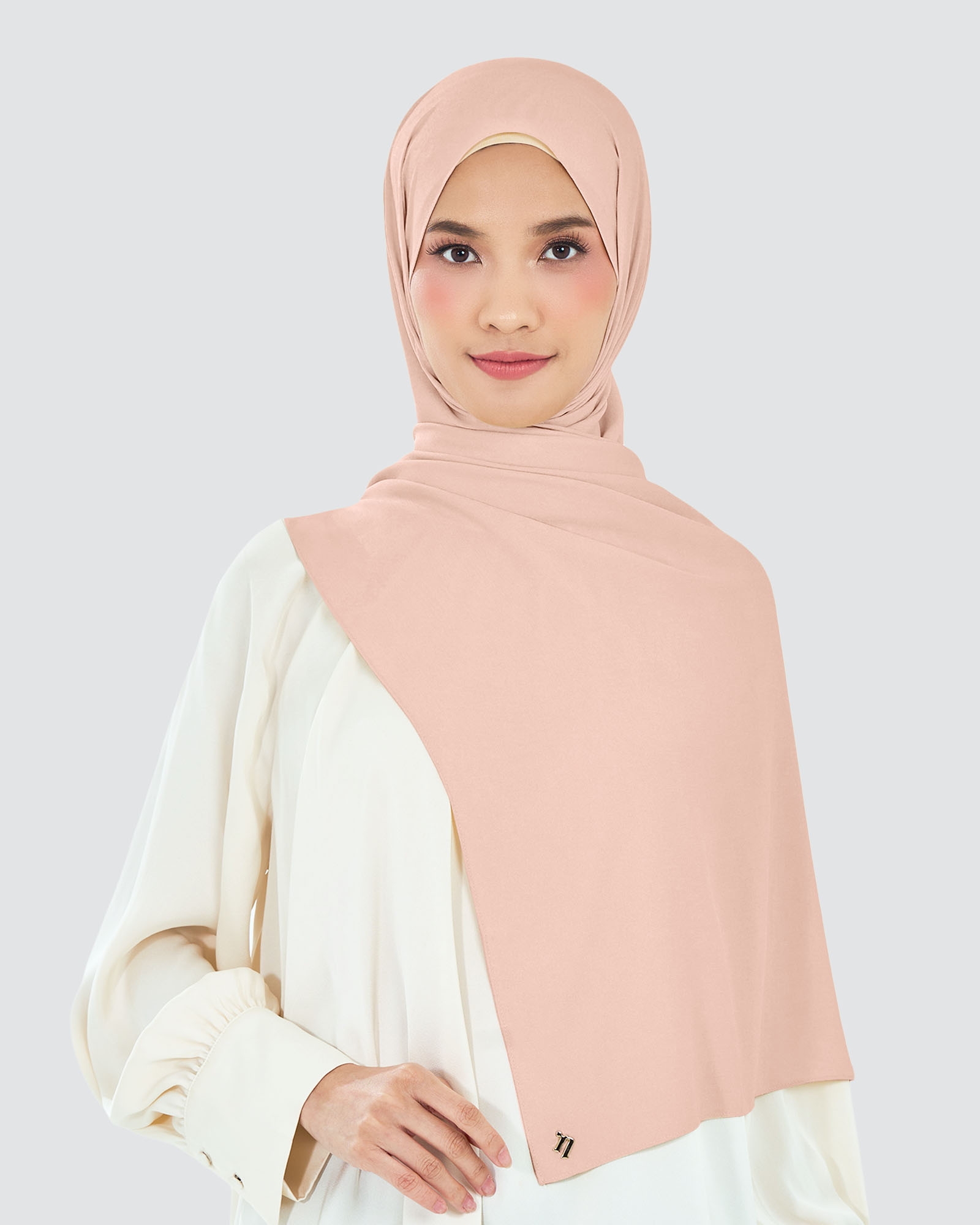 AIRE CHIFFON SHAWL - BLUSH