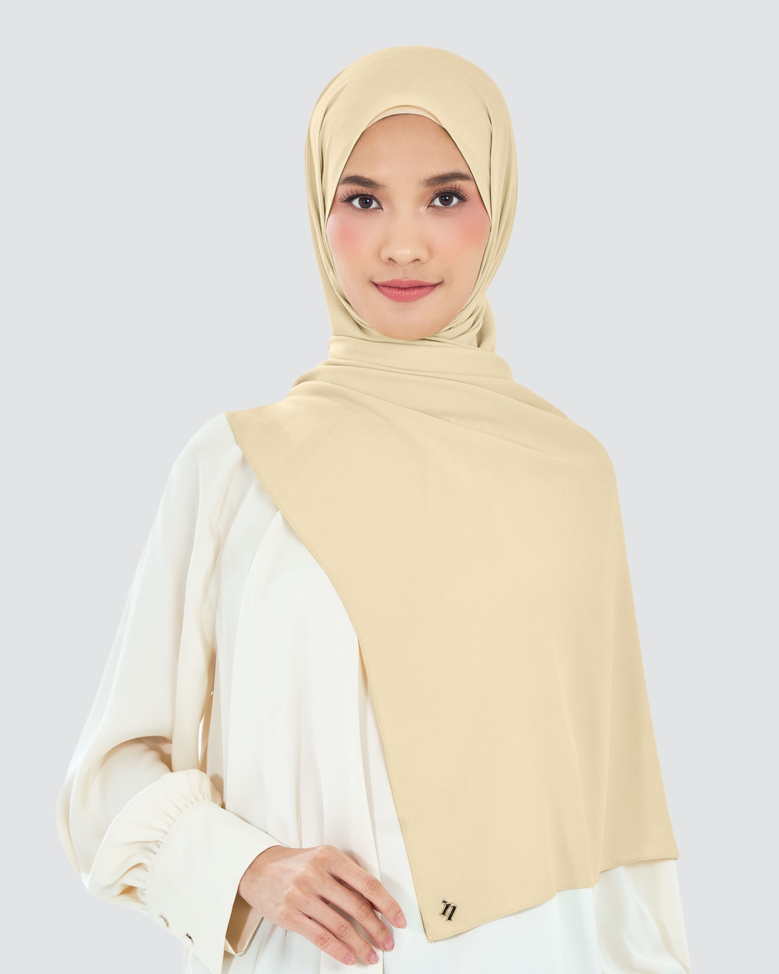 AIRE CHIFFON SHAWL - SAND