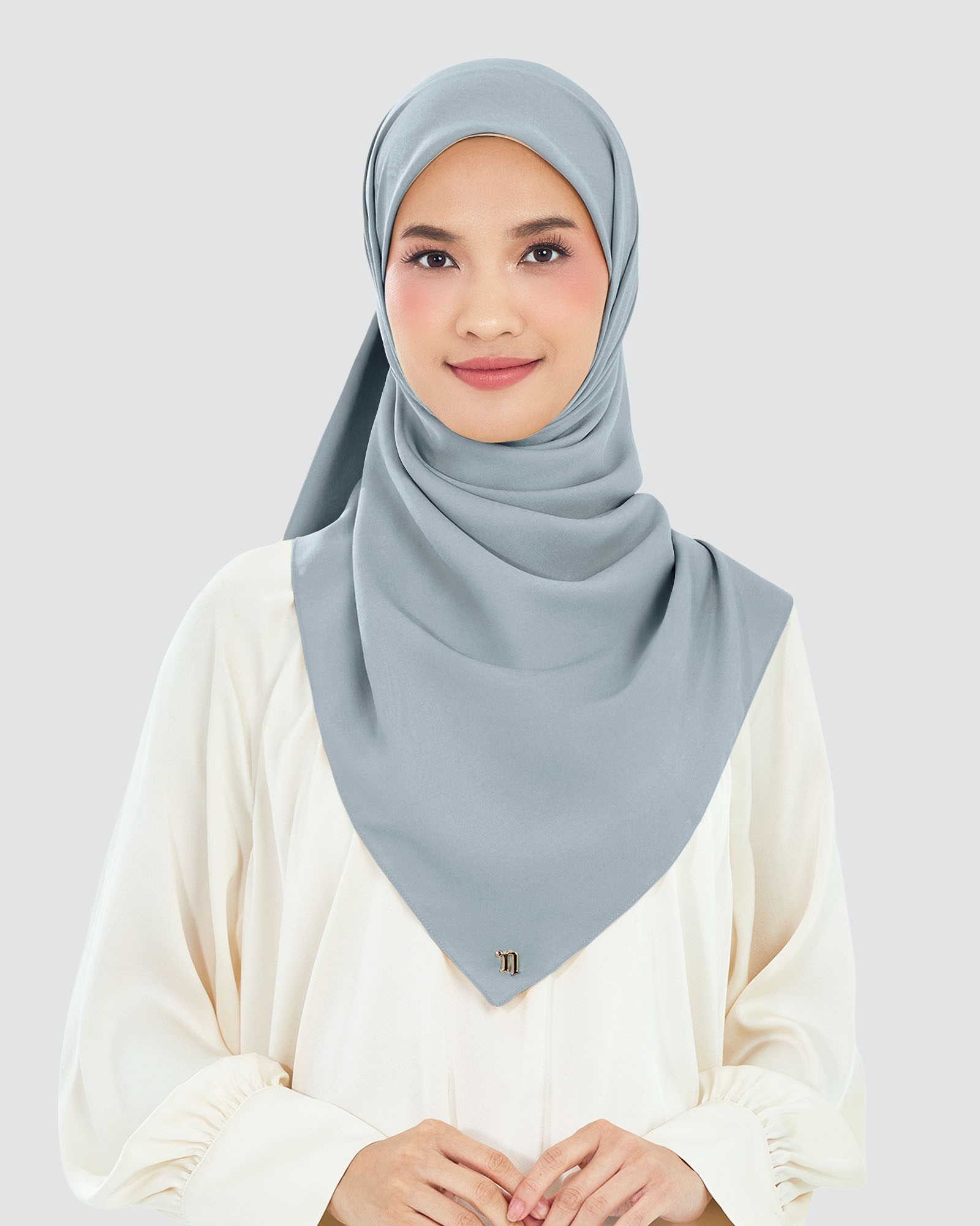 AIRE CHIFFON SQUARE - BLUE