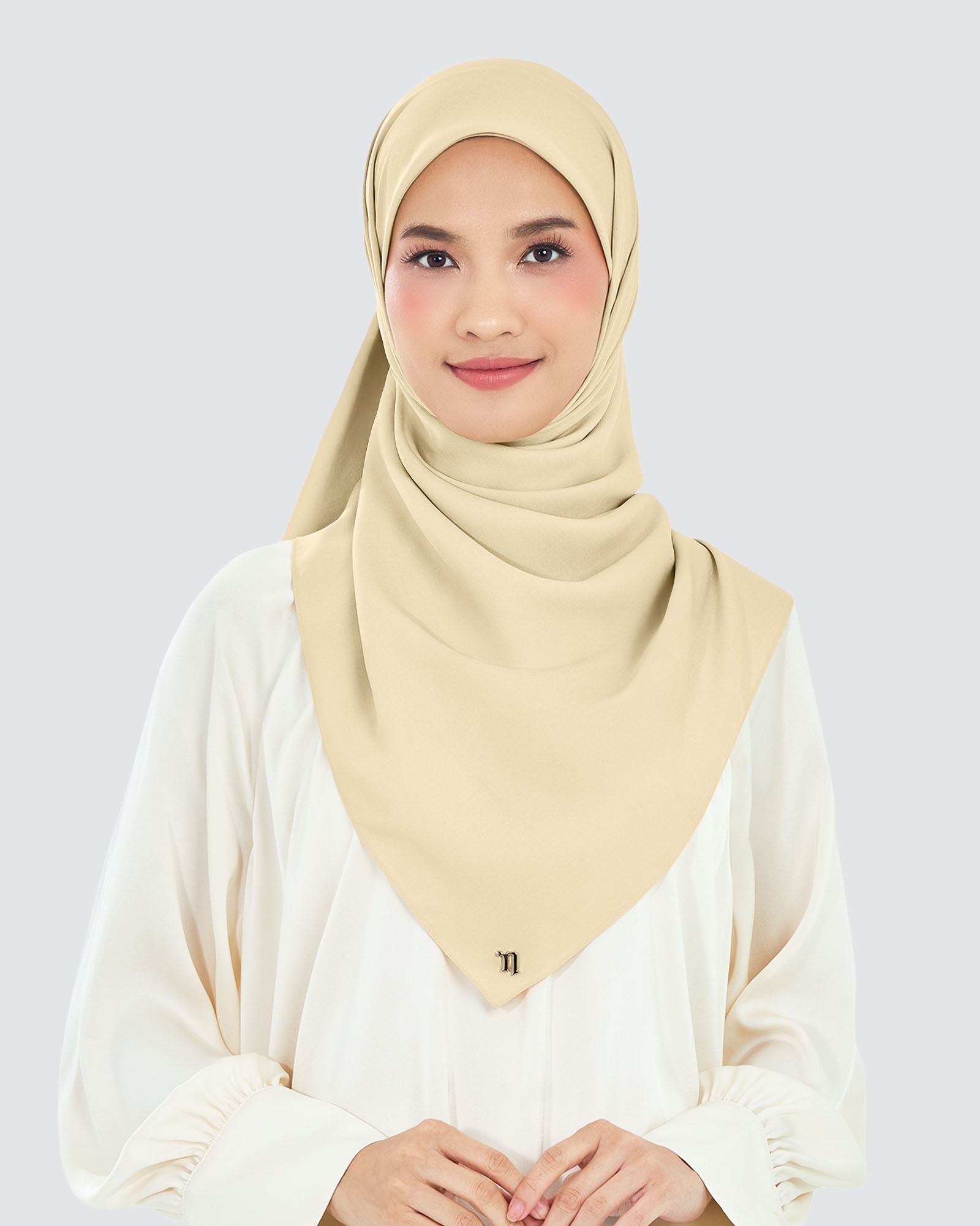 AIRE CHIFFON SQUARE - SAND