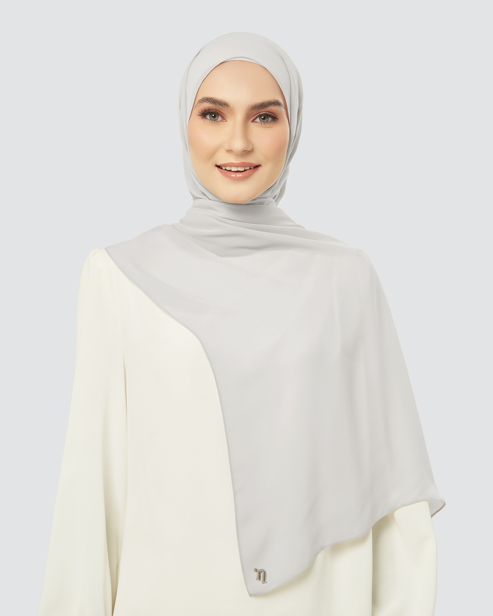 CLOUD CHIFFON SHAWL - SMOKE