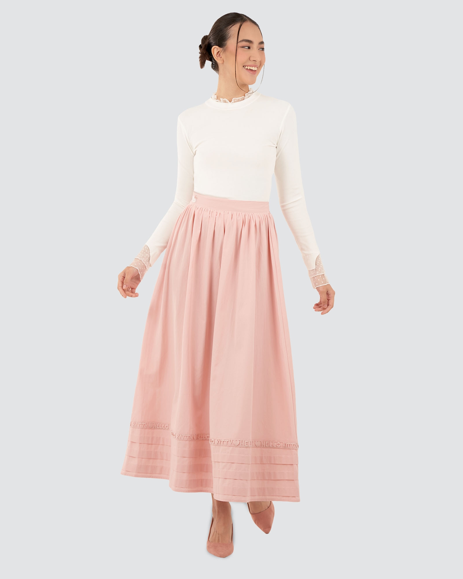 HELLO KITTY X NAELOFAR CHIC SKIRT - ROSE