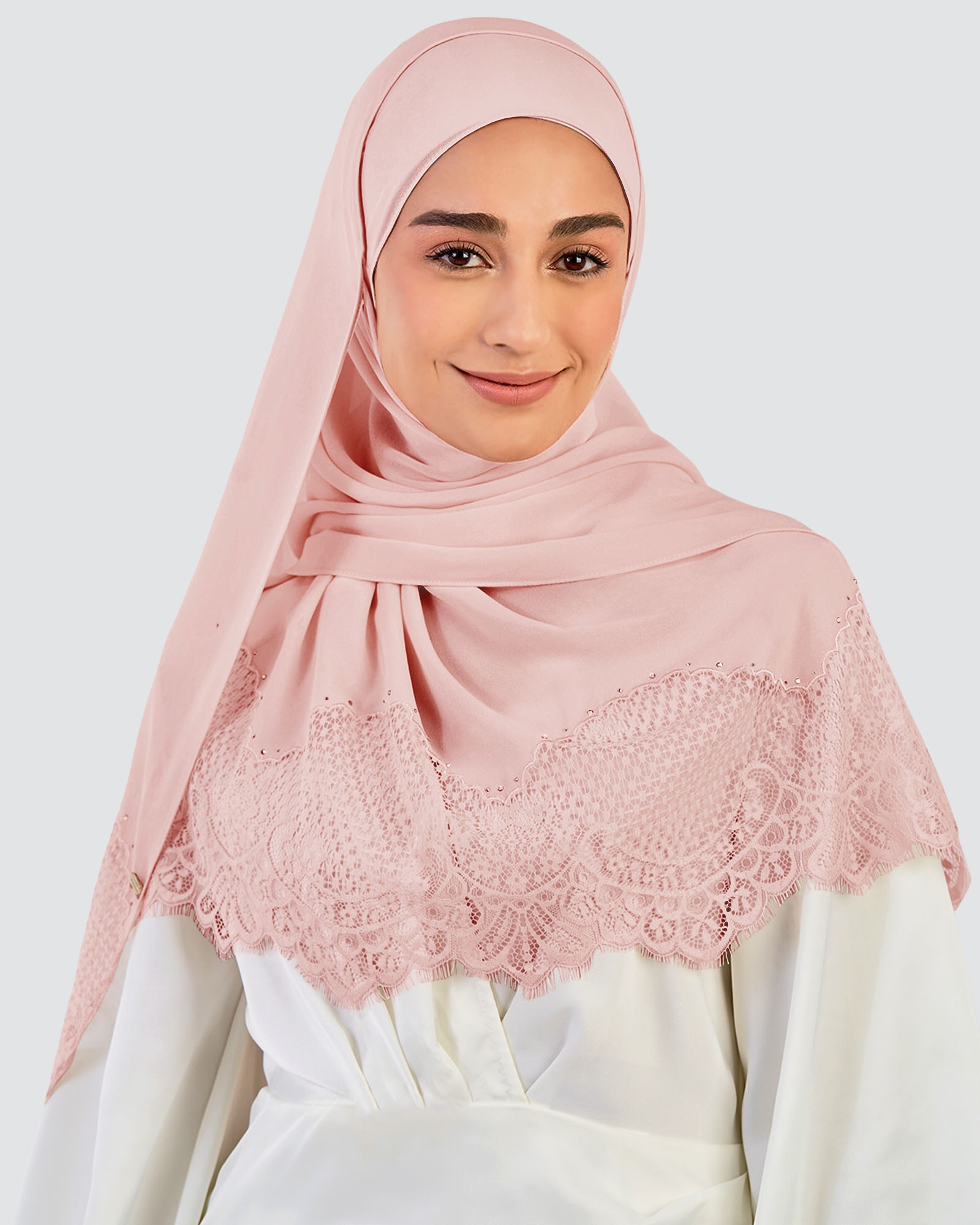 JANNA LACE CRYSTAL SHAWL - CONFETTI