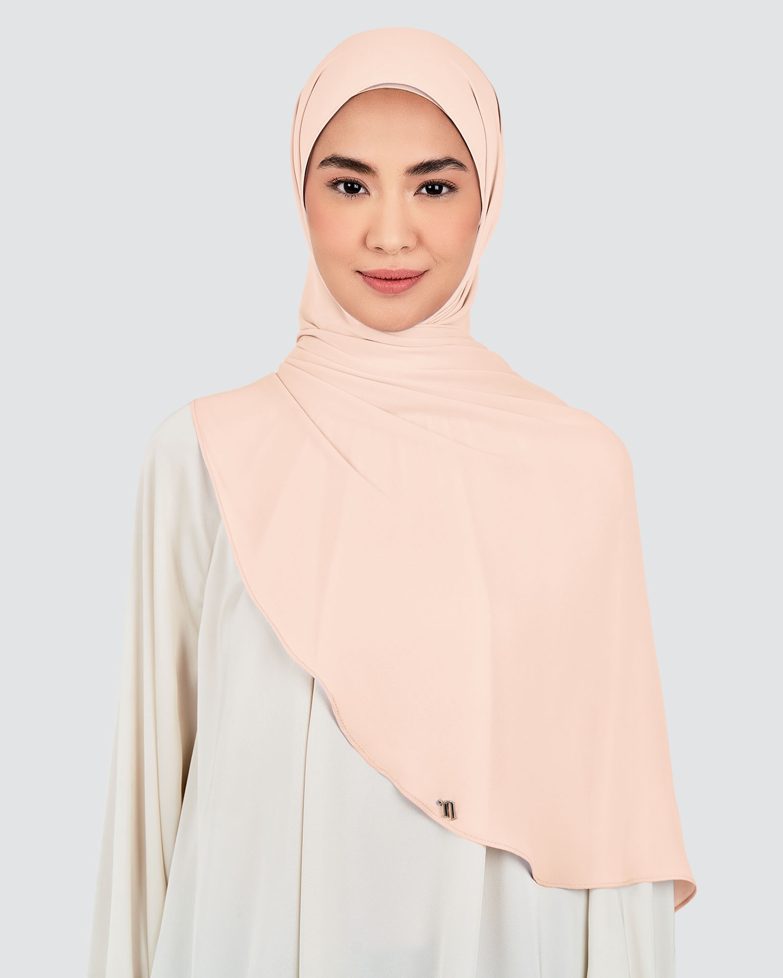LONG CHIFFON SHAWL - NECTAR