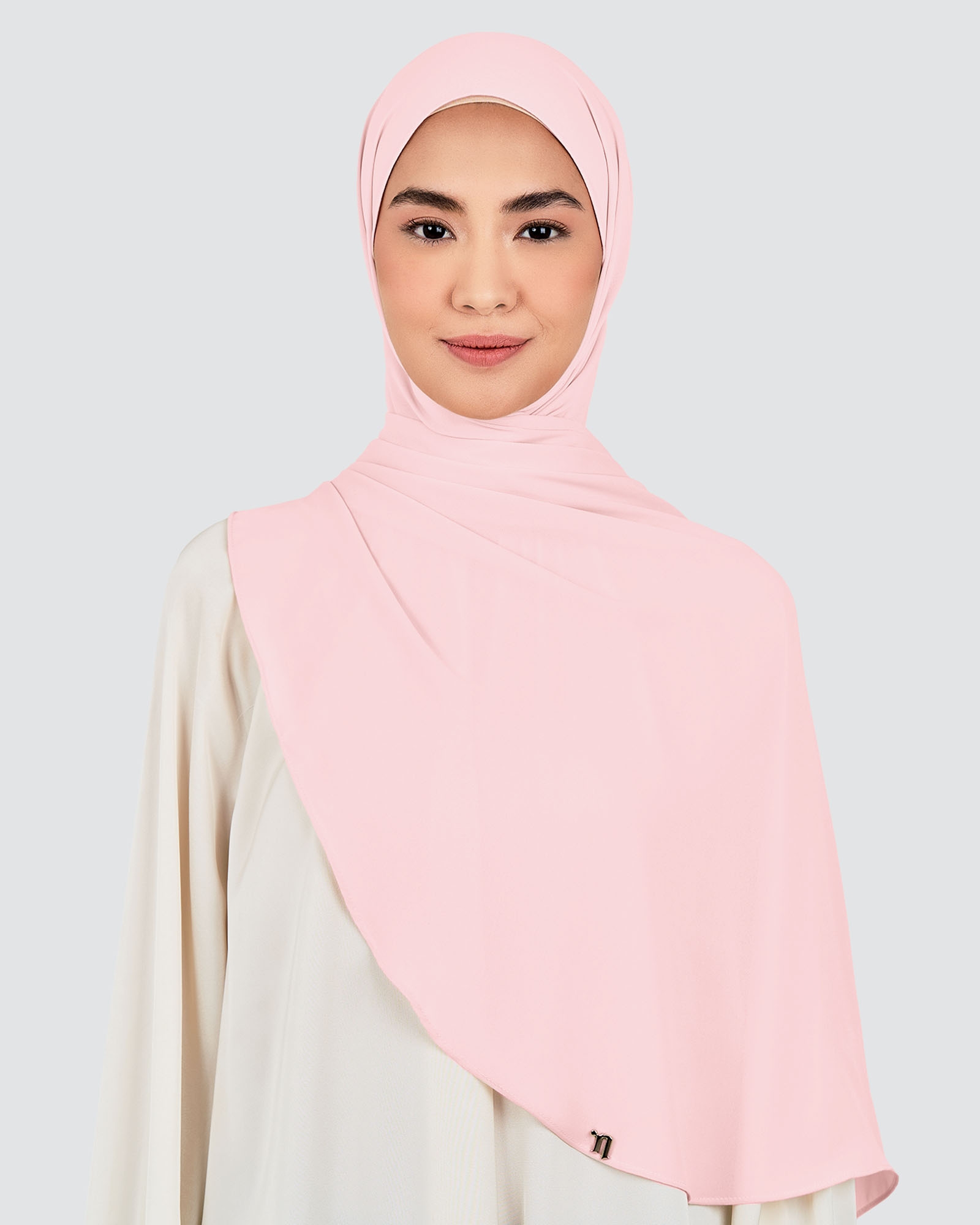 LONG CHIFFON SHAWL - PINK