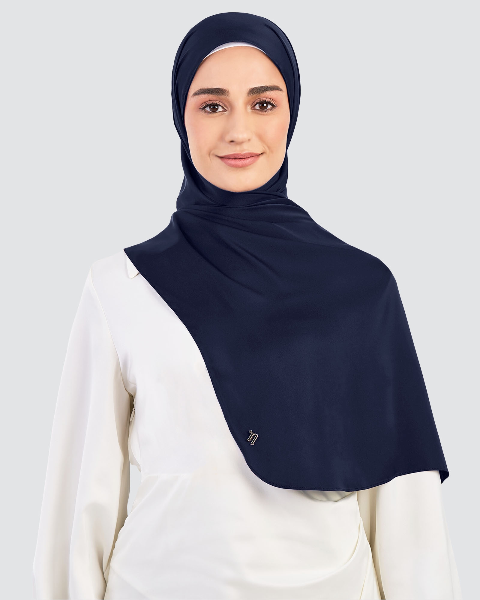 LUNA SATIN SHAWL - NAUTICAL