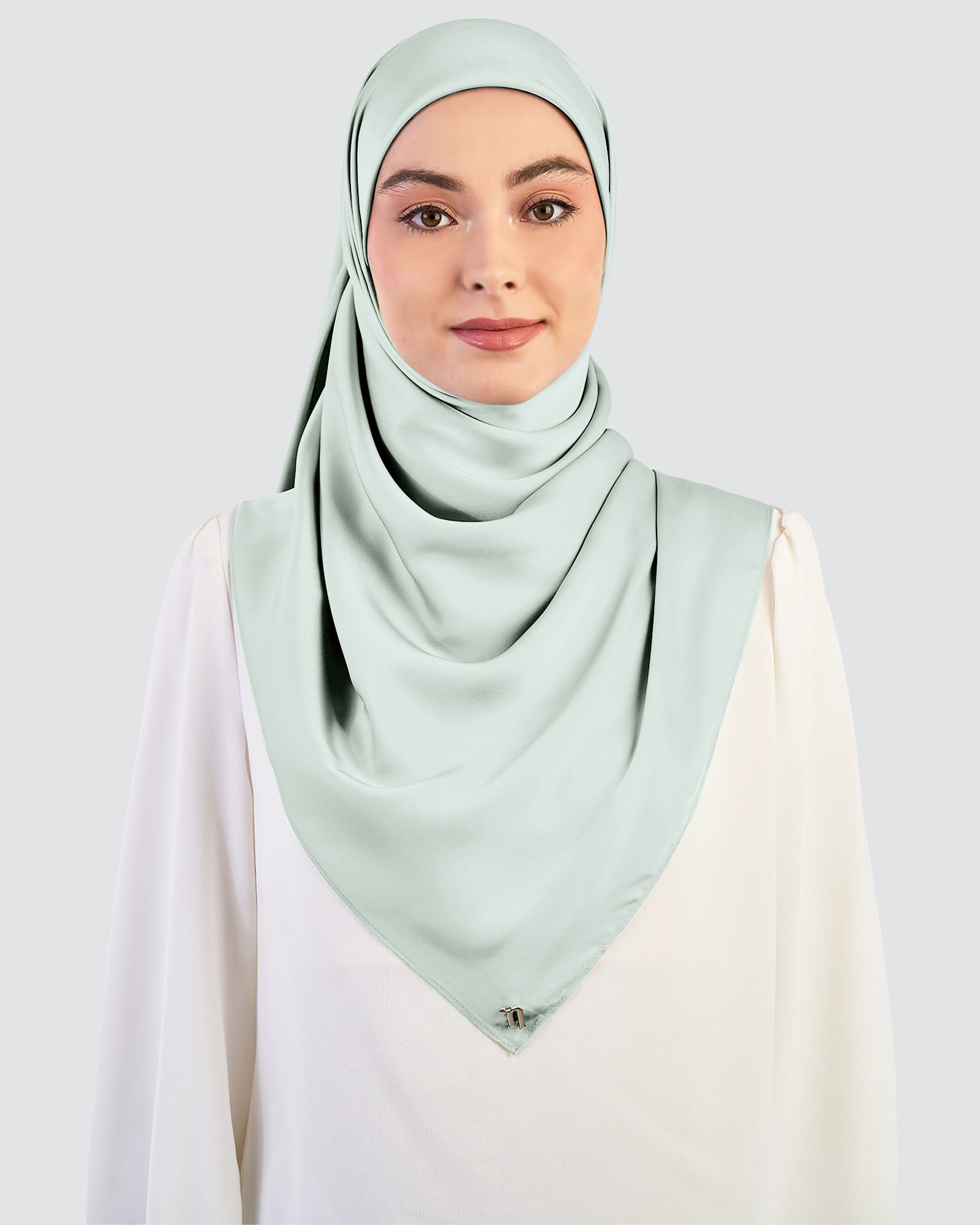 LUNA SATIN SQUARE - OCEAN MIST