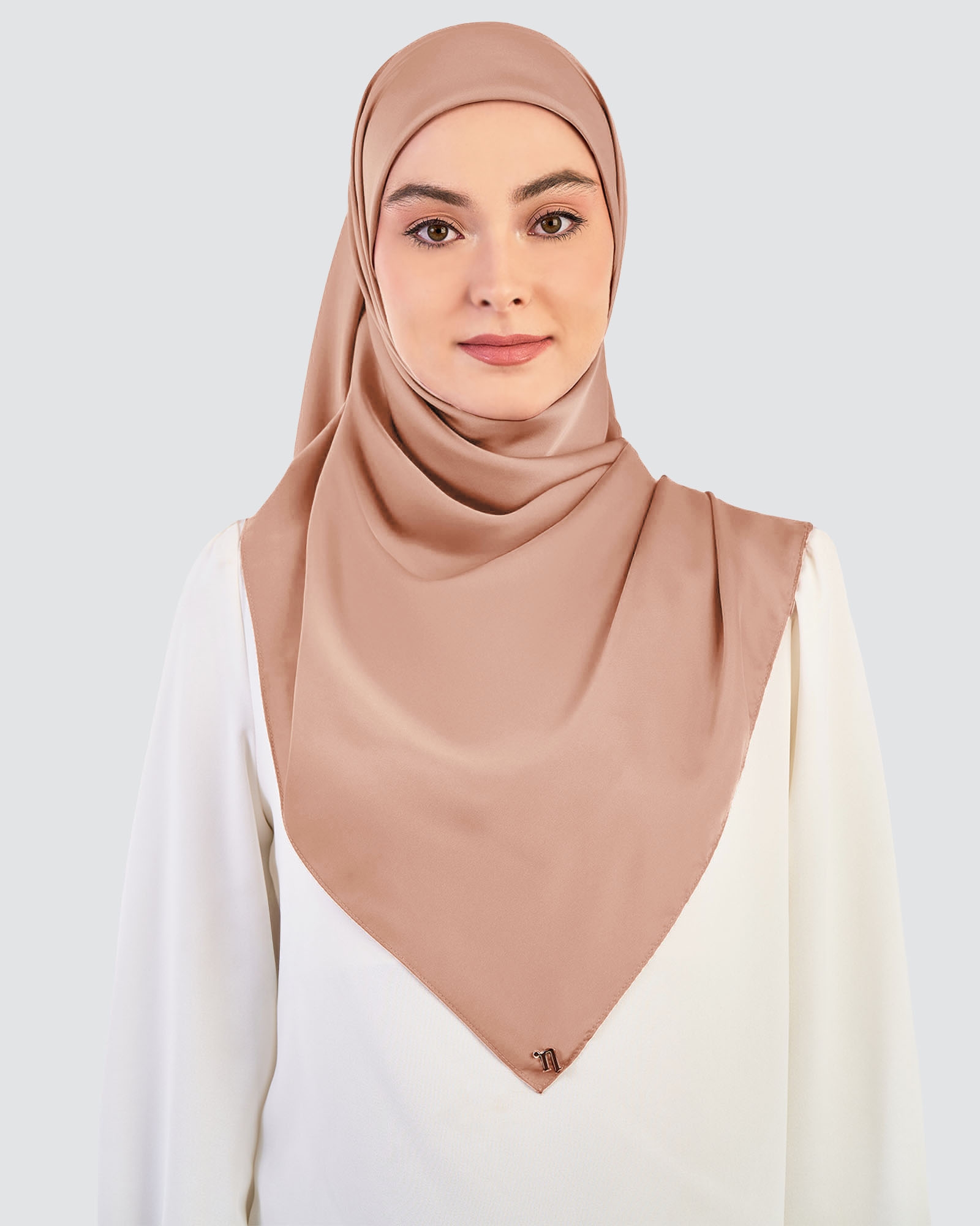 LUNA SATIN SQUARE - ROSE SORBET