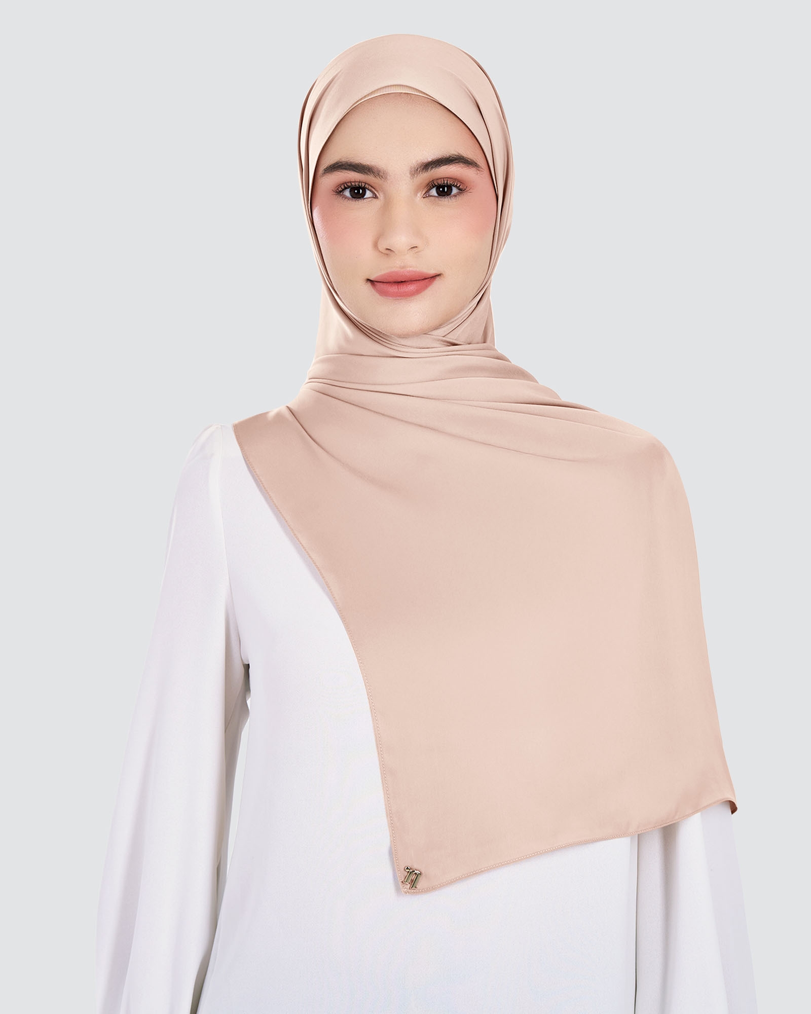 MARISA MATTE SATIN SHAWL - LOTUS