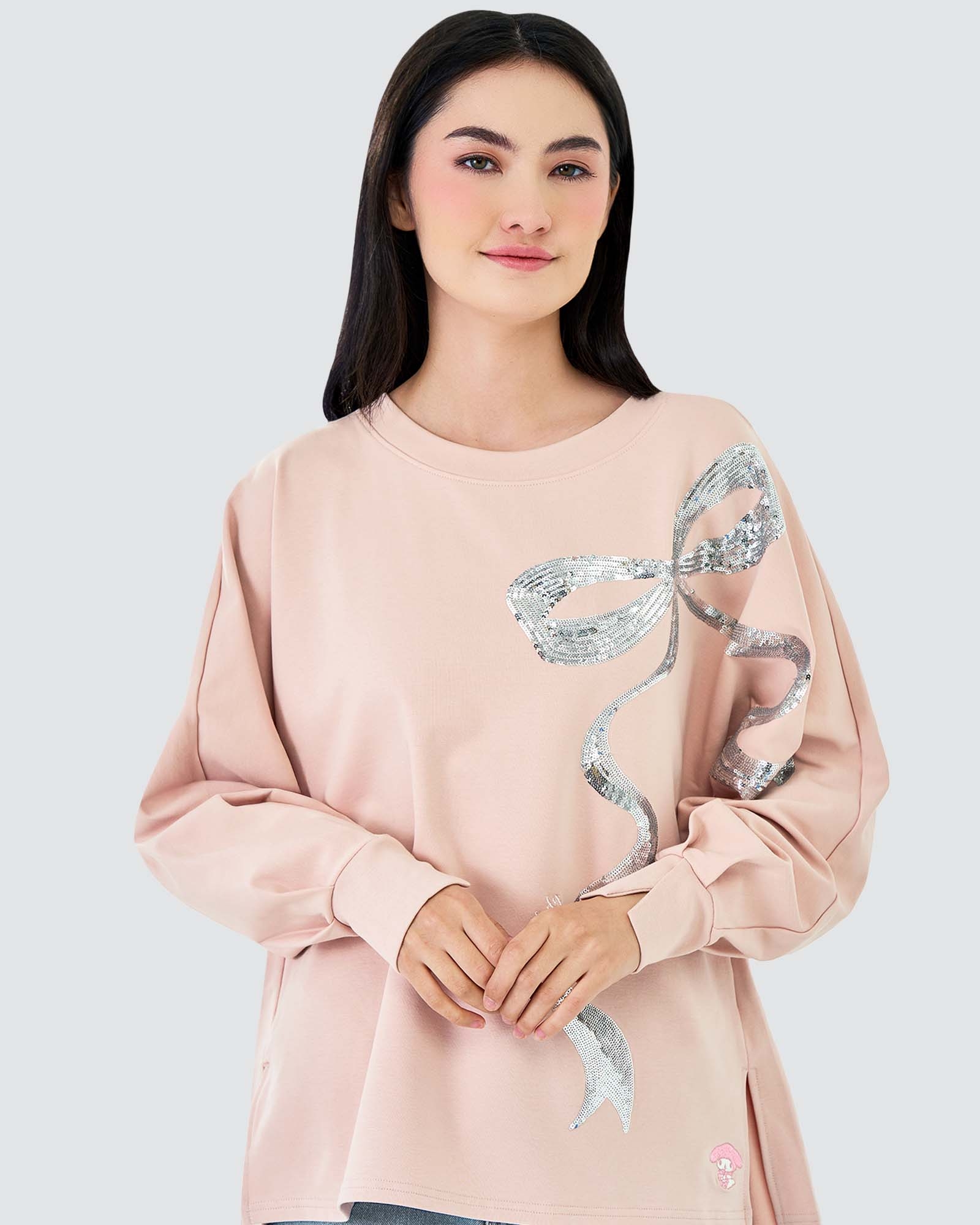 MY MELODY & NAELOFAR SEQUIN JUMPER T - SWEETHEART