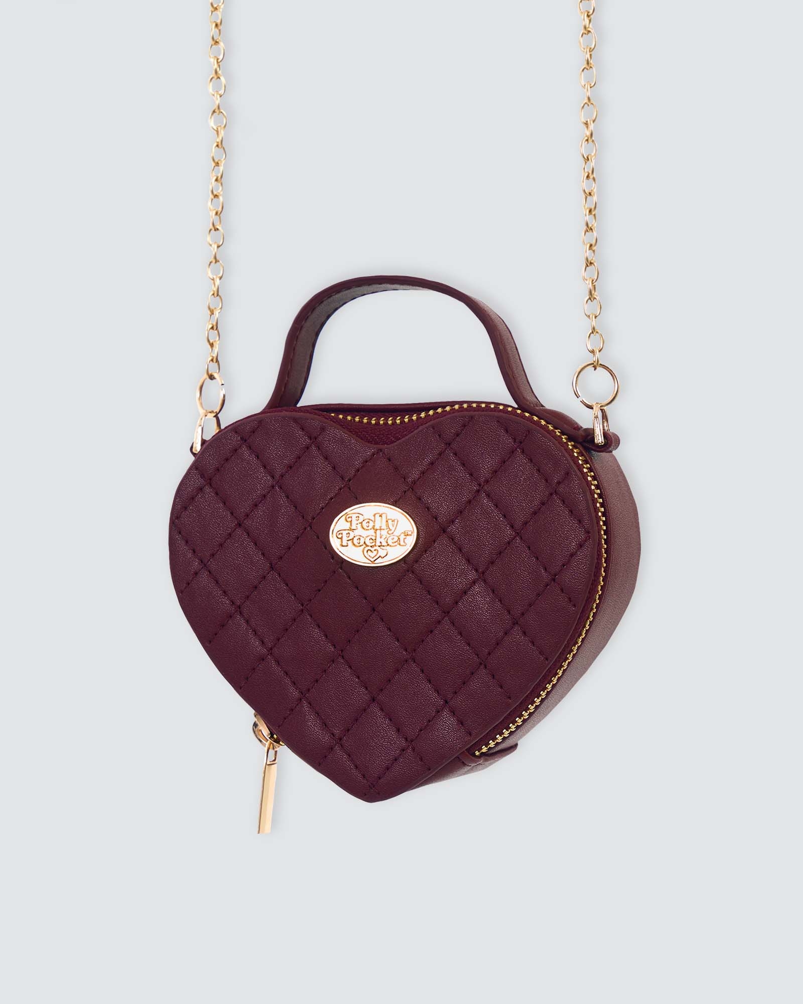 POLLY POCKET X NAELOFAR SWEETHEART BAG - CRANBERRY