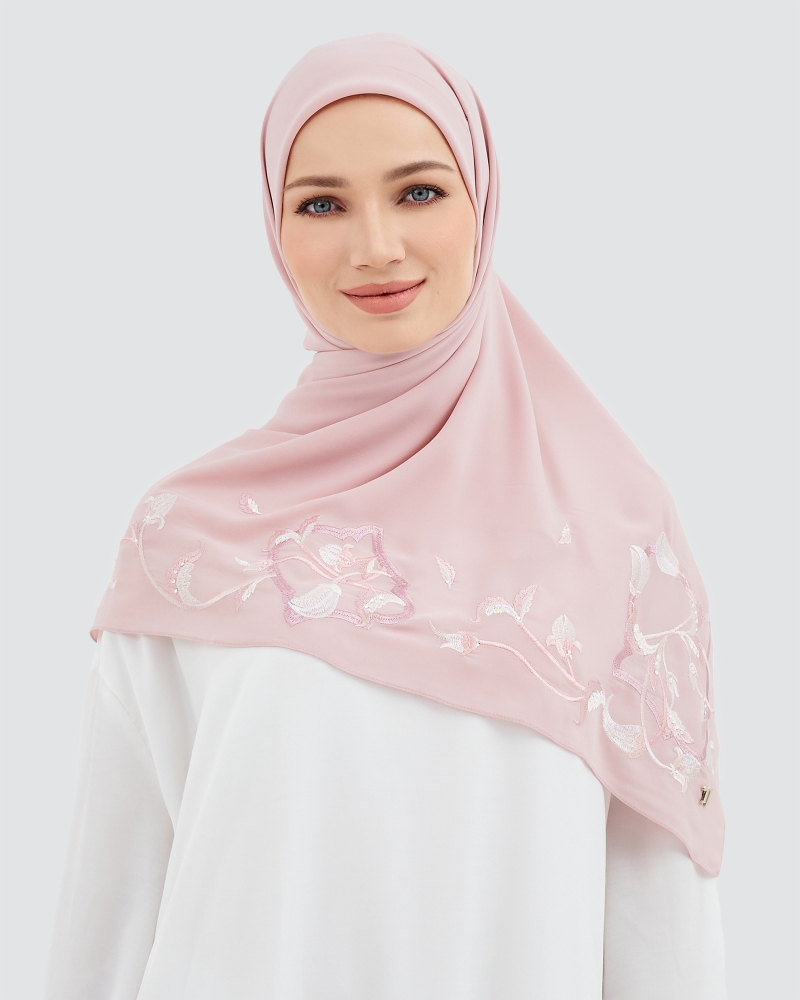 AYANA EMBROIDERED SQUARE - PINK
