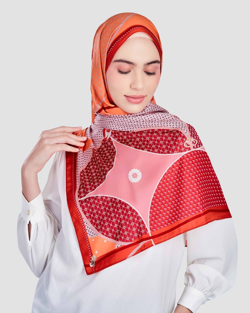 BLUE CRUISE SHAWL - CORAL BAY