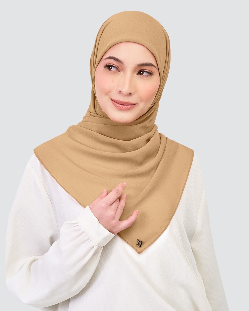 CHIFFON SQUARE - NOUGAT