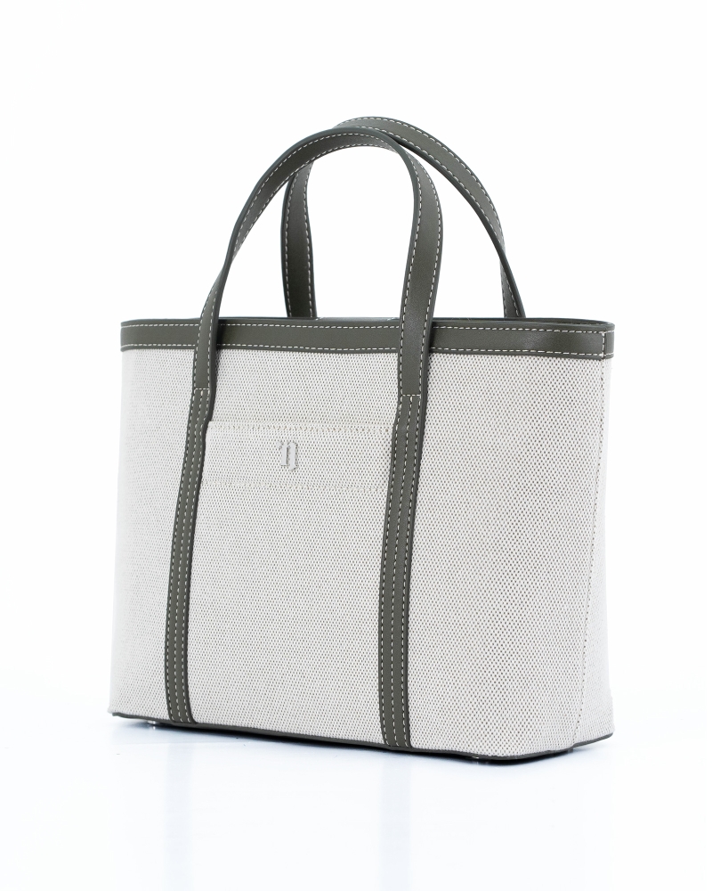 Hermes Olive Green Canvas Garden Party Bag