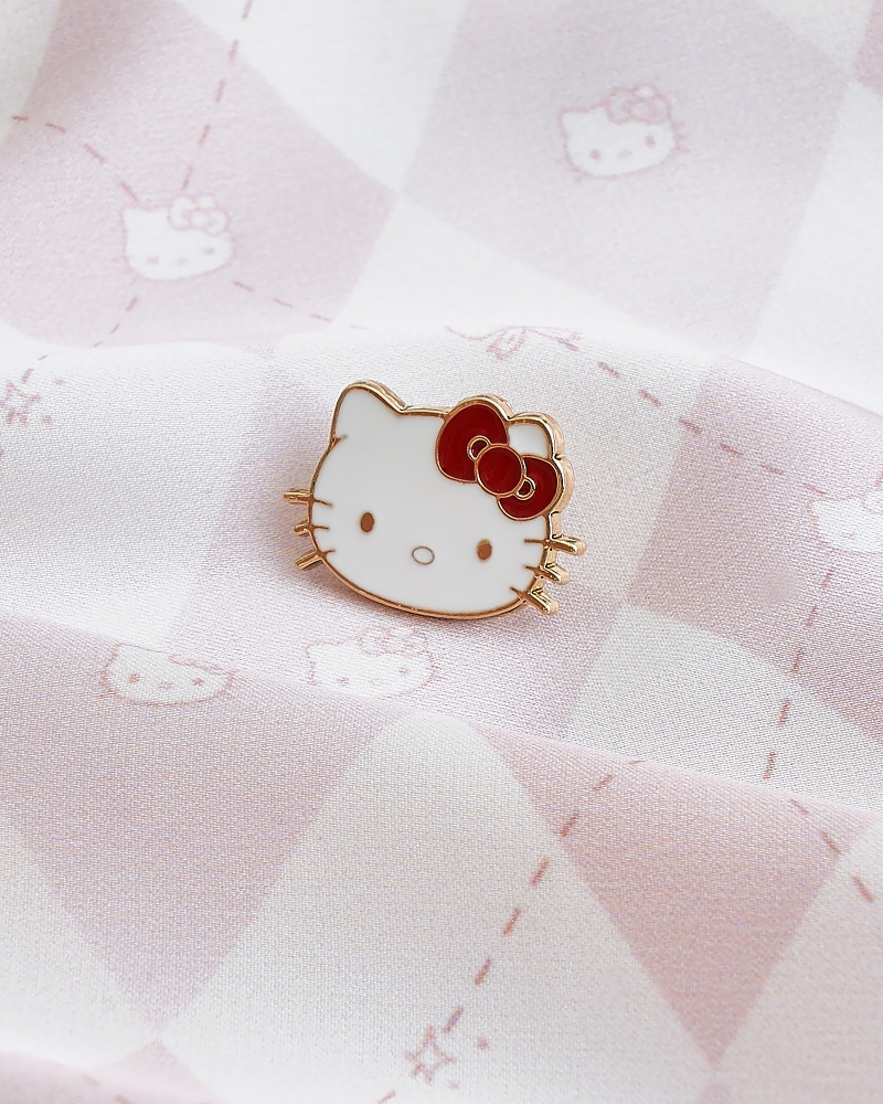 Image of HELLO KITTY X NAELOFAR SHAWL - PEPPERMINT