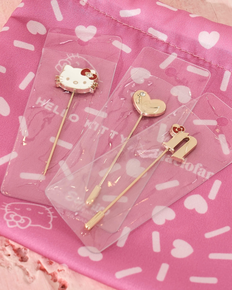 Image of HELLO KITTY X NAELOFAR PIN SET