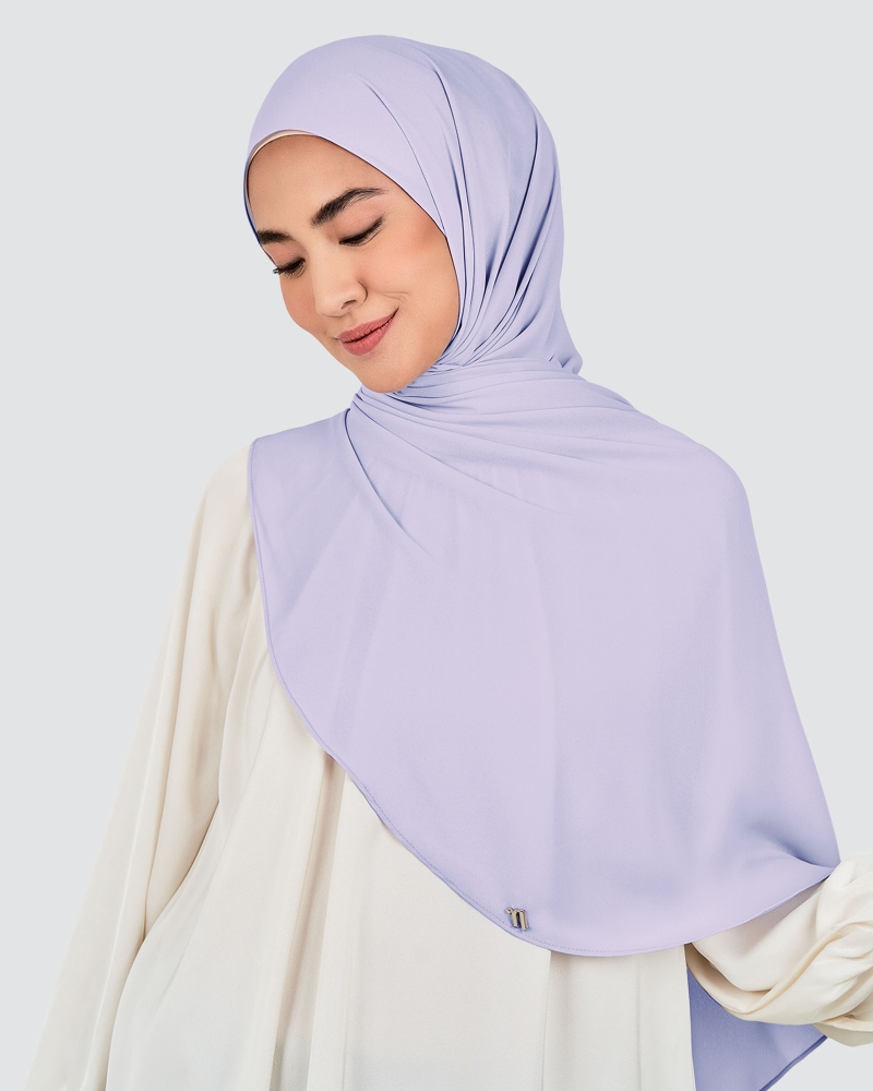 LONG CHIFFON SHAWL - WISTERIA
