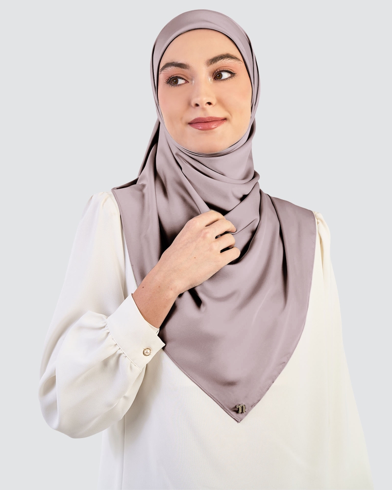 LUNA SATIN SQUARE - MOONLIT MAUVE