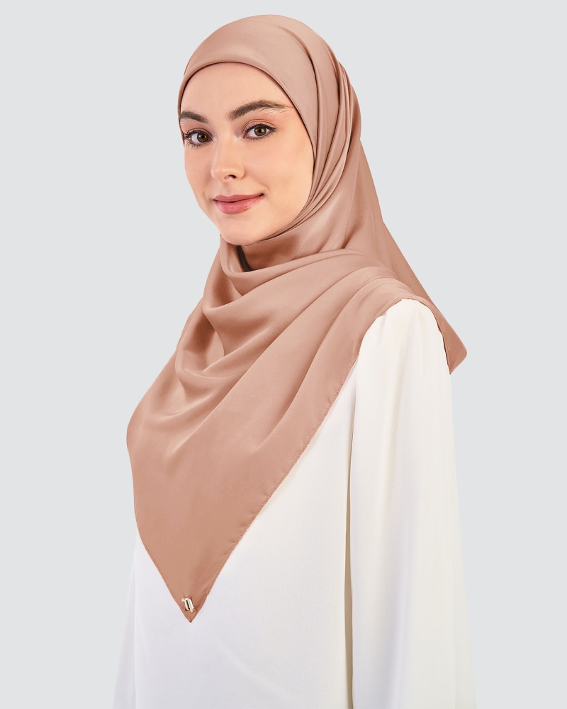 LUNA SATIN SQUARE - ROSE SORBET