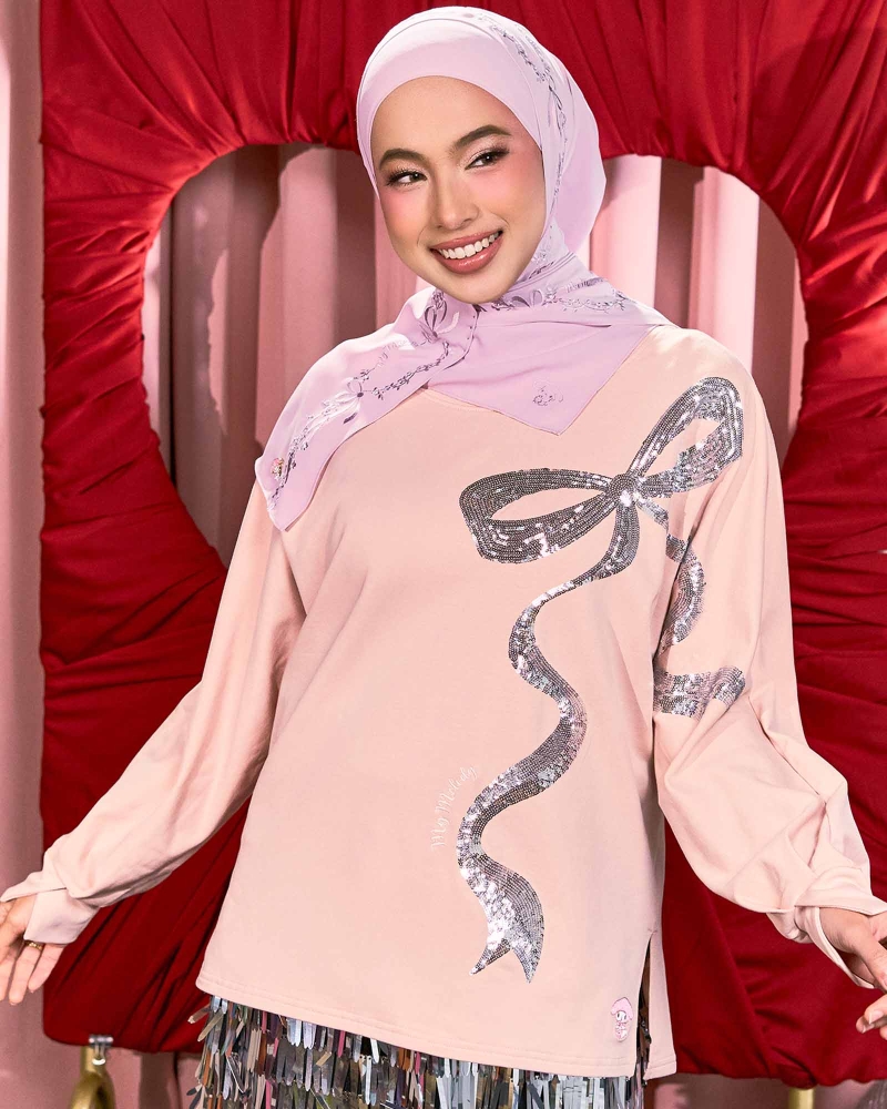 MY MELODY & NAELOFAR SEQUIN JUMPER T - SWEETHEART