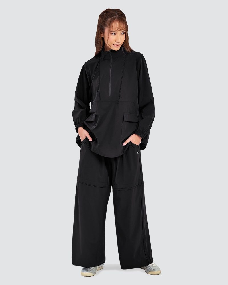 Image of nPOWER DRAWSTRING PANTS - BLACK