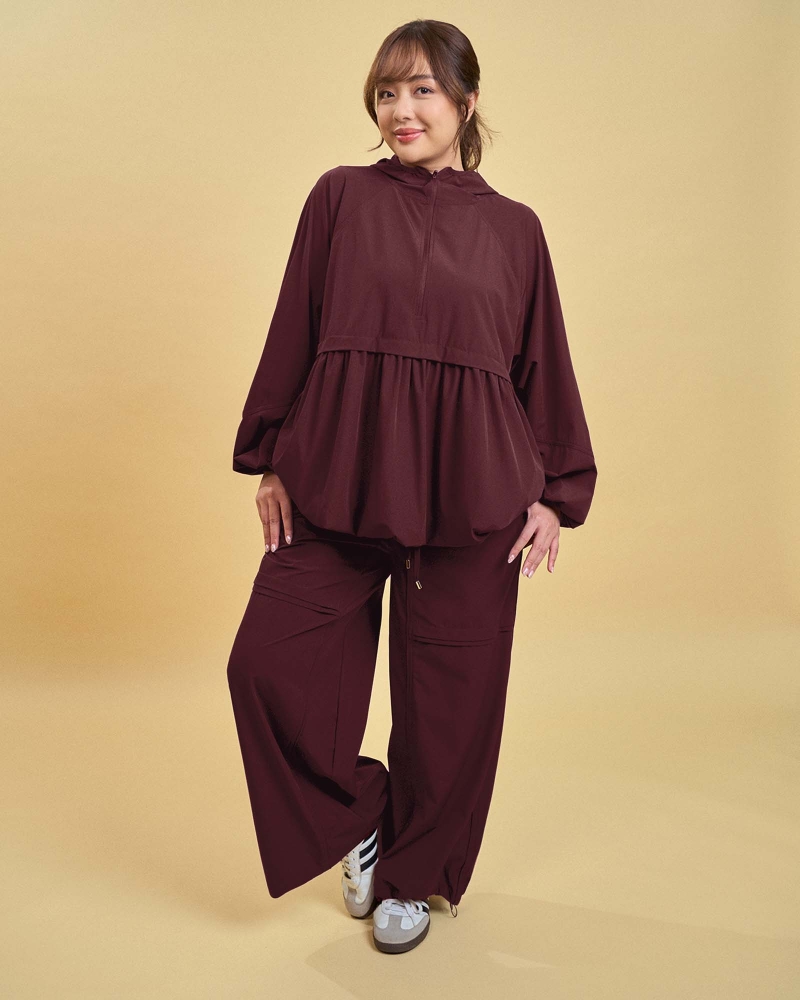 nPOWER DRAWSTRING PANTS - RUBY