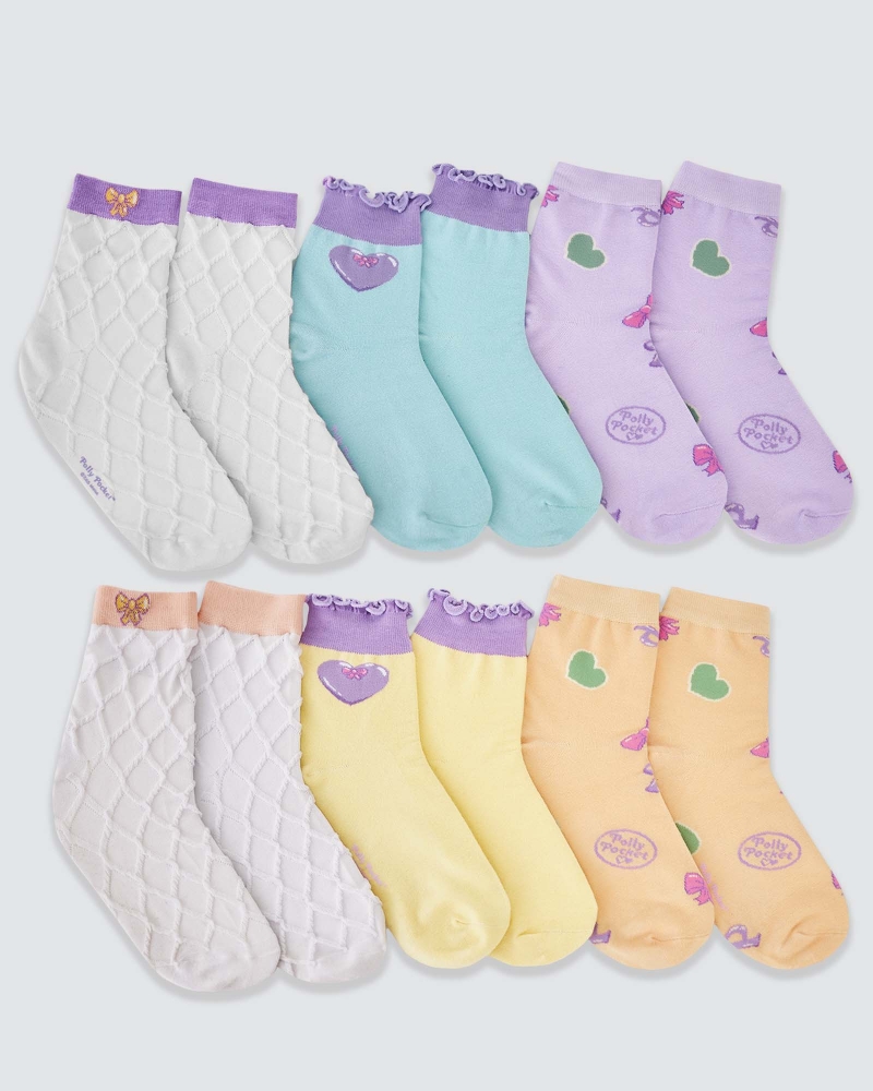 Image of POLLY POCKET X NAELOFAR COSY SOCKS - SUNNY LOCKET