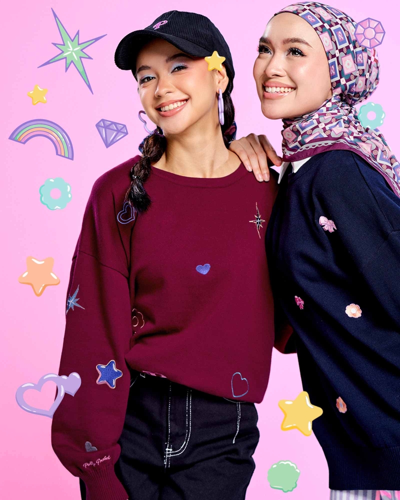 POLLY POCKET X NAELOFAR ICONIC JUMPER - CHERRY ON POP