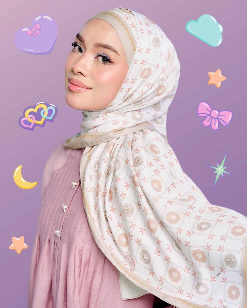 POLLY POCKET X NAELOFAR SHAWL - CLOUD LOCKET