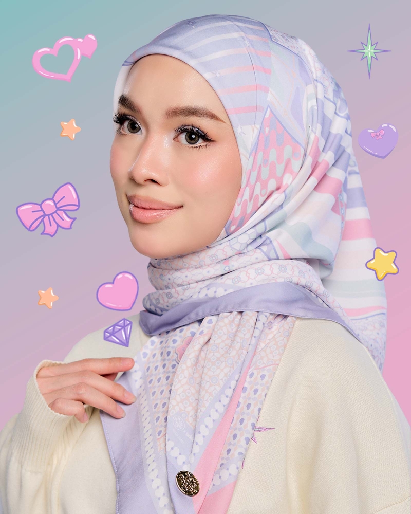 POLLY POCKET X NAELOFAR SQUARE - SKY GIGGLE