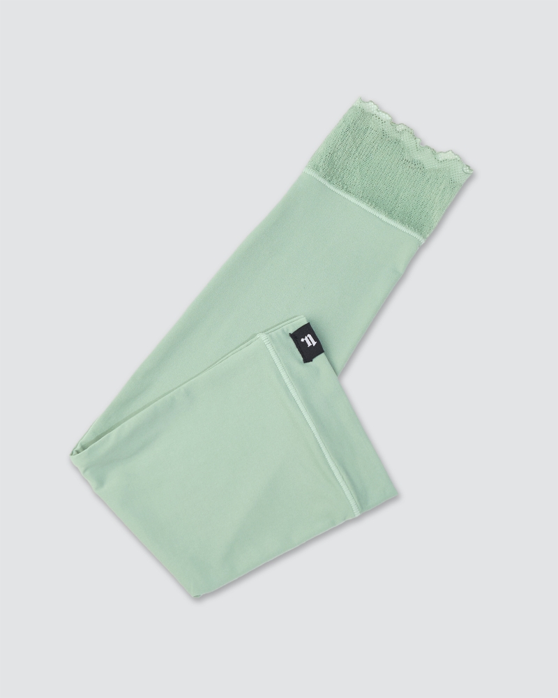 Image of NWEAR AIRA SCALLOP HAND SOCKS - SAGE GREEN