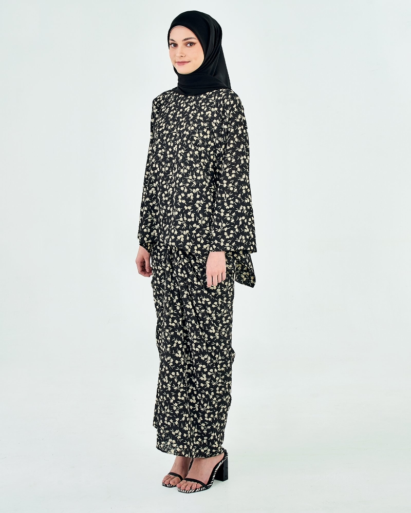Image of JASMINE KAFTAN SET - BLACK