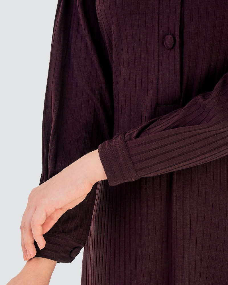 Image of X-PRESS WANDERLOVE DRESS - RAISIN