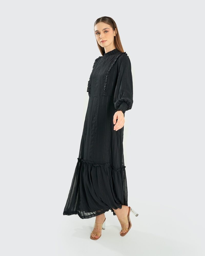 THE BUNGA SERIES: LACE DRESS - BLACK