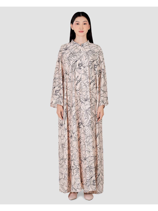 BLUE CRUISE RELAXED-FIT KAFTAN DRESS - BREEZE