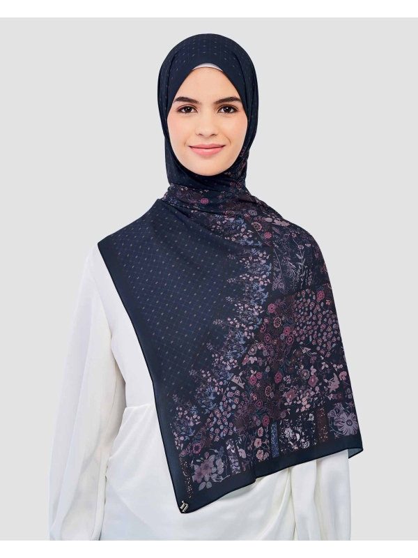 THE GARDEN CHÂTEAU SHAWL - BLEU NUIT