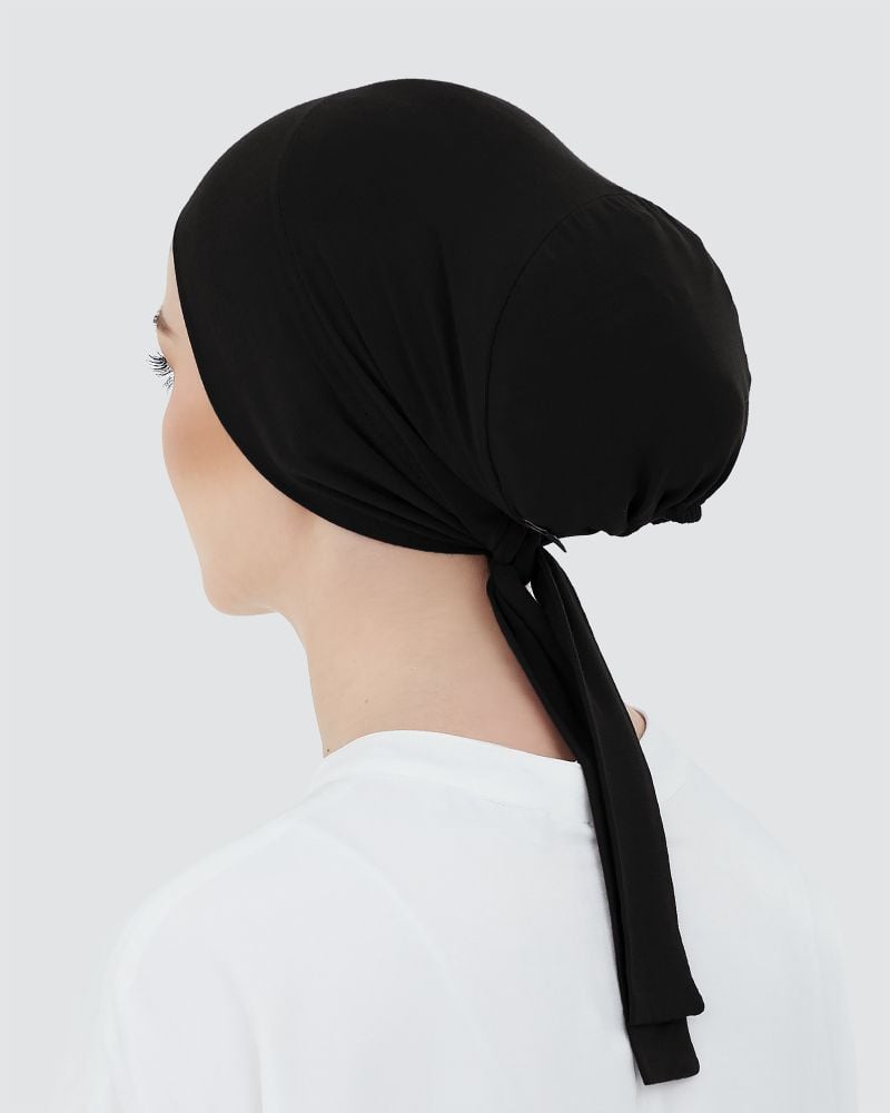 Image of INNER TIE-BACK BASIC - JET BLACK