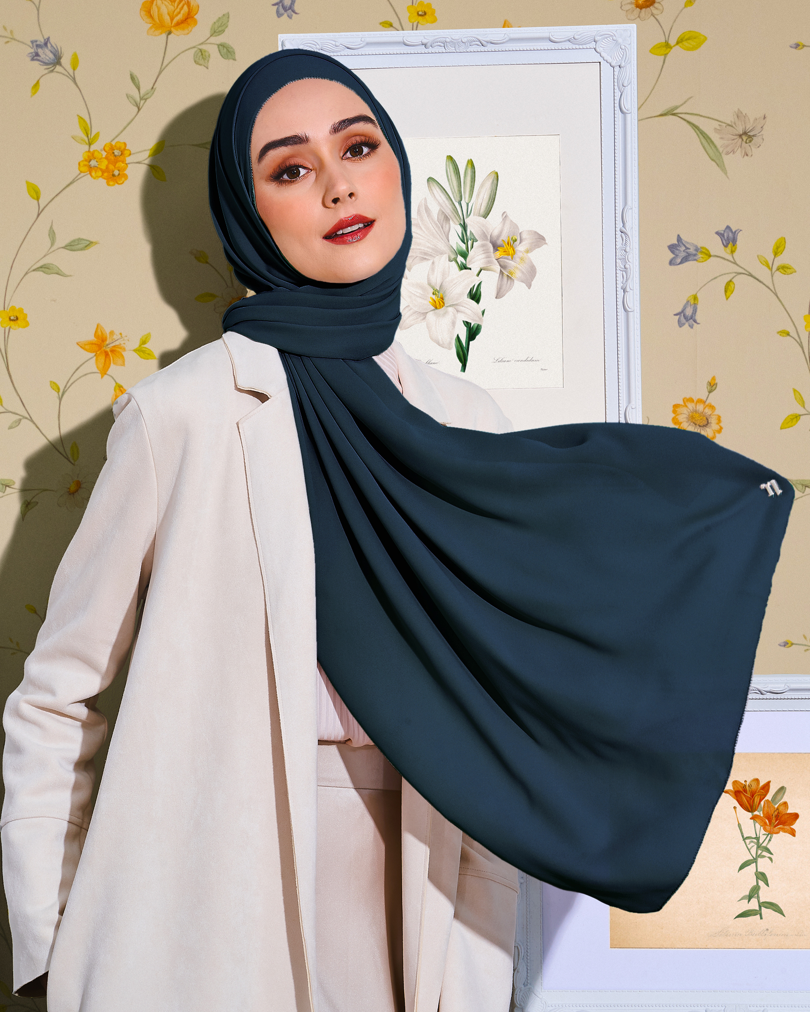 naelofar chiffon shawl